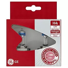 Крушки GE 50440SNU MEGA LIGHT ULTRA +90% H4 12V 60/55W