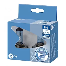 Крушки GE 50440SPU SPORT LIGHT +50% H4 12V 60/55W