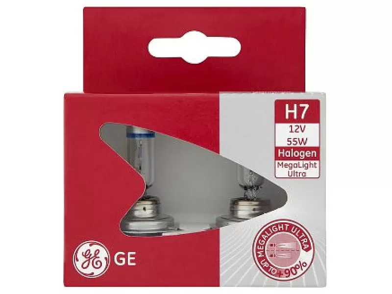 Крушки GE 58520SXU MEGA LIGHT ULTRA +90% H7 12 V 55W Крушки GE 58520SXU MEGA LIGHT ULTRA +90% H7 12 V 55W
