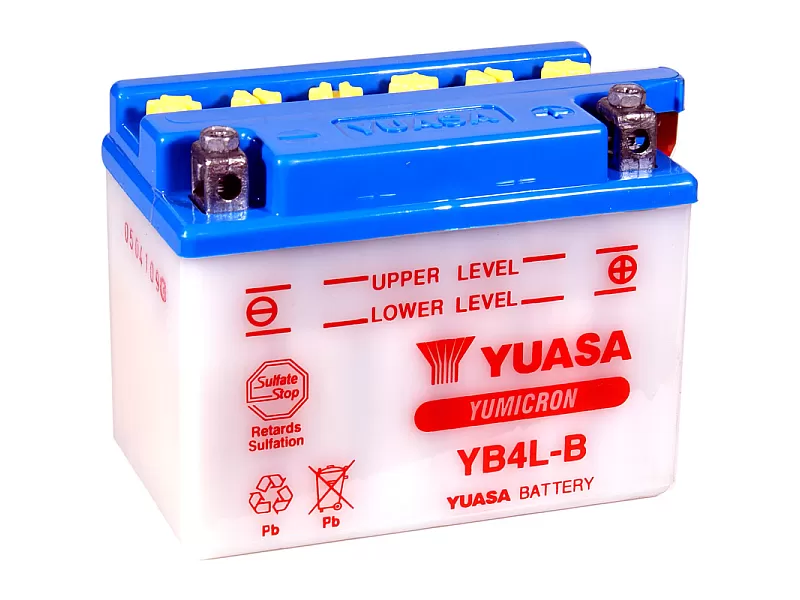 Акумулатор YUASA YM 12V 4 Ah 45 A YB4L-B десен YB4L-B Акумулатор YUASA YM 12V 4 Ah 45 A YB4L-B десен