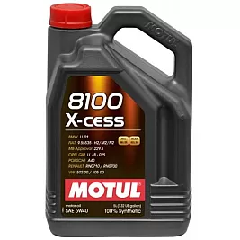 Масло MOTUL 8100 X-CLEAN 5W-40 5L