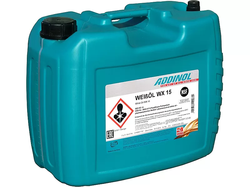 Бяло масло ADDINOL Whiteoil WX 15 20L Бяло масло ADDINOL Whiteoil WX 15 20L