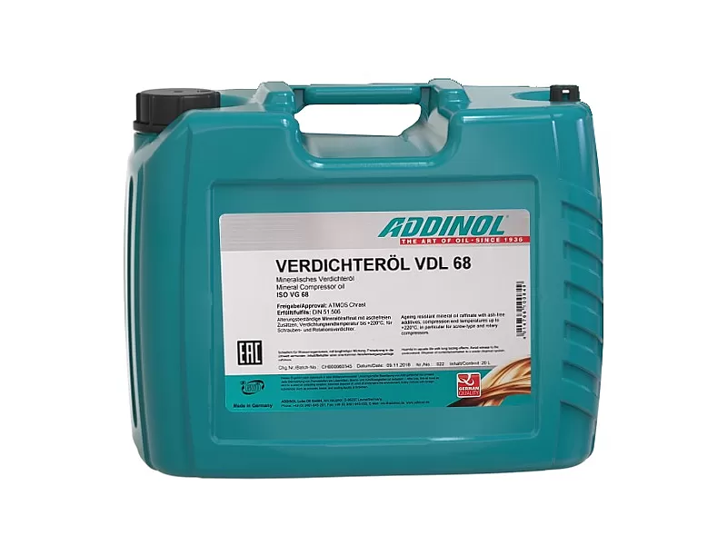 Компресорно масло ADDINOL VDL68 20л Компресорно масло ADDINOL VDL68 20л