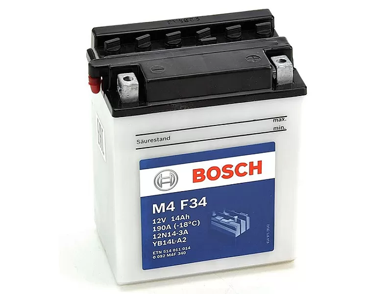 Акумулатор Bosch M4F34 YB14LA2 14Ah 190A 12V R+ Акумулатор Bosch M4F34 YB14LA2 14Ah 190A 12V R+