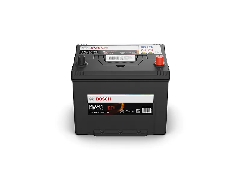 Акумулатор BOSCH Power EFB 12V 72Ah (760A; 260x173x222) 0 092 PE0 410 Акумулатор BOSCH Power EFB 12V 72Ah (760A; 260x173x222)
