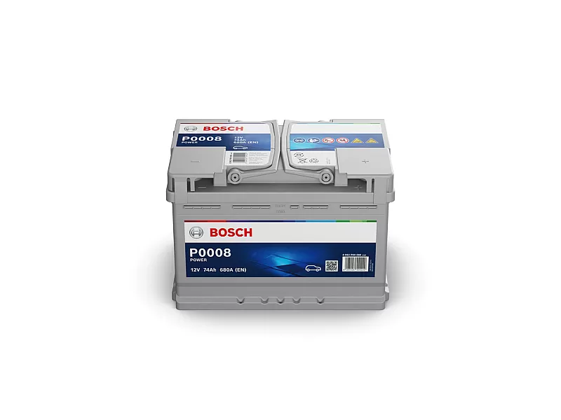 Акумулатор BOSCH Power SLI 12V 74Ah (680A; 278x175x190) 0 092 P00 080 Акумулатор BOSCH Power SLI 12V 74Ah (680A; 278x175x190)