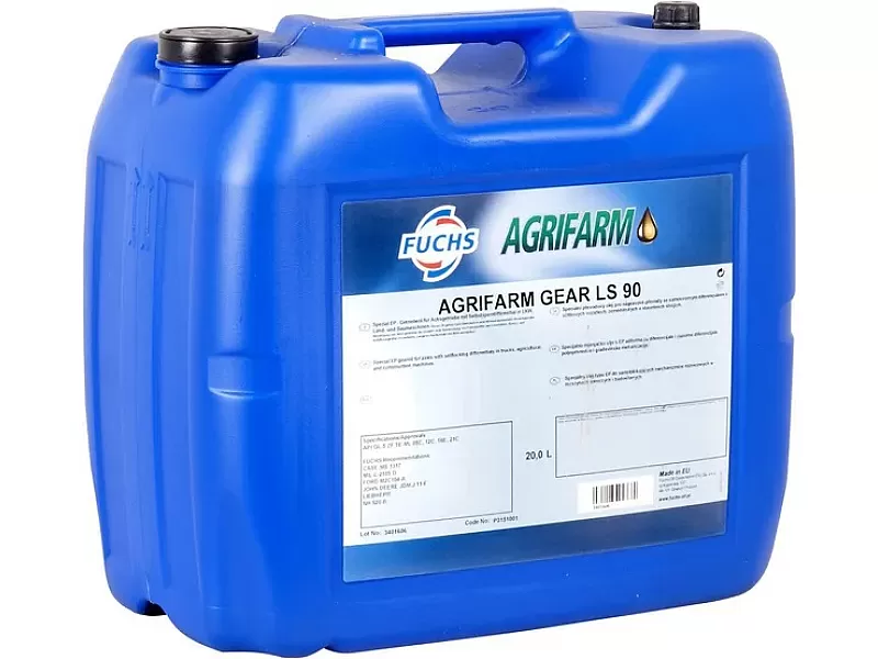 Трансмисионно масло FUCHS AGRIFARM GEAR LS 90 20L Трансмисионно масло FUCHS AGRIFARM GEAR LS 90 20L