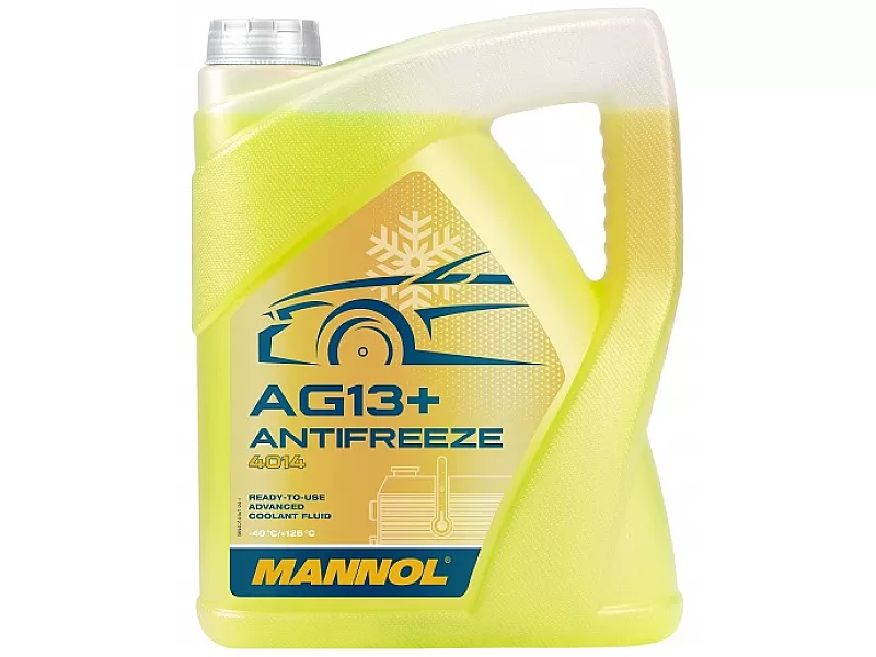 Жълт антифриз готов за употреба Mannol Antifreeze AG13+ (-40 °C) Advanced 4014 5 L 4014 Жълт антифриз готов за употреба Mannol Antifreeze AG13+ (-40 °C) Advanced 4014 5 L