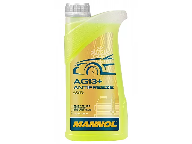 Жълт антифриз готов за употреба Mannol Antifreeze AG13+ (-40 °C) Advanced 4014 1 L 4014 Жълт антифриз готов за употреба Mannol Antifreeze AG13+ (-40 °C) Advanced 4014 1 L