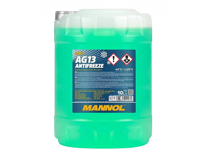 Зелен антифриз готов за употреба Mannol Antifreeze AG13 (-40 °C) Hightec 4013 10 L 4013 Зелен антифриз готов за употреба Mannol Antifreeze AG13 (-40 °C) Hightec 4013 10 L