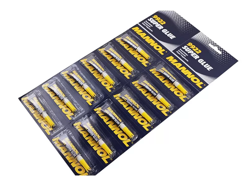 Секундно лепило Mannol Super Glue 9922 12бр. Секундно лепило Mannol Super Glue 9922 12бр.