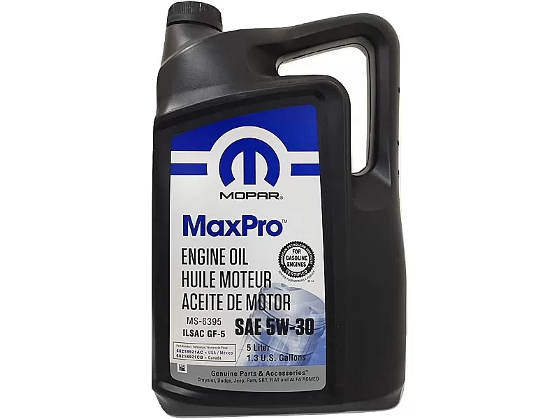 Масло MOPAR MAXPRO 5W-30 5 л. Масло MOPAR MAXPRO 5W-30 5 л.