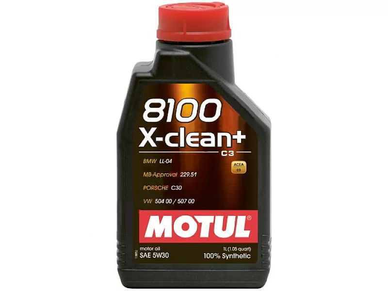 Масло MOTUL 8100 X-CLEAN+ 5W-30 1L Масло MOTUL 8100 X-CLEAN+ 5W-30 1L