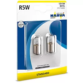 Блистер Крушки NARVA R5W 12V 5W 2бр