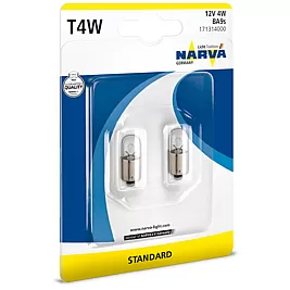 Блистер Крушки NARVA T4W 12V 4W 2бр