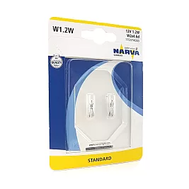 Блистер Крушки NARVA W1,2W 12V 1.2W 2бр