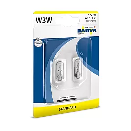 Блистер Крушки NARVA W3W 12V 3W 2бр