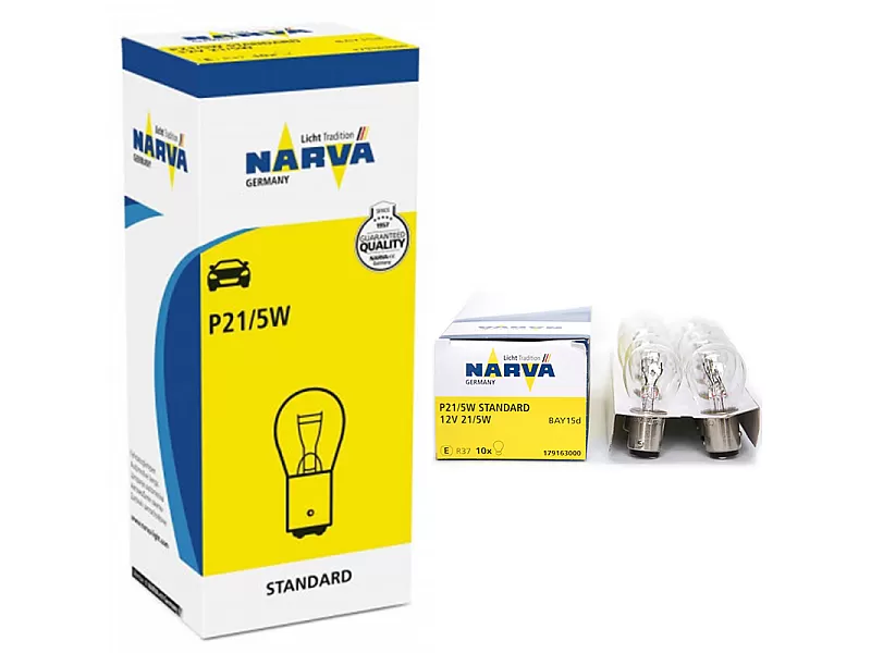 Крушки NARVA P21/5W 12V 10бр 17916 Крушки NARVA P21/5W 12V 10бр