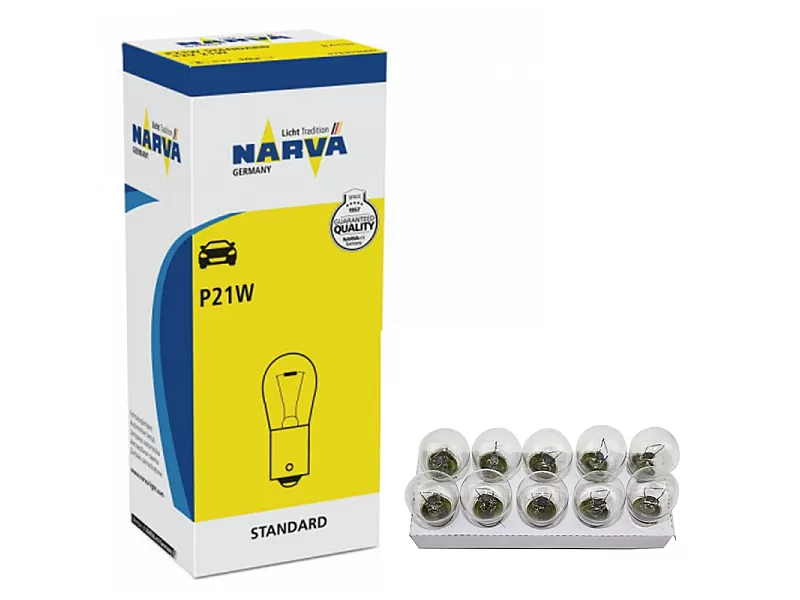 Крушки NARVA P21W 12V 10бр 17635 Крушки NARVA P21W 12V 10бр