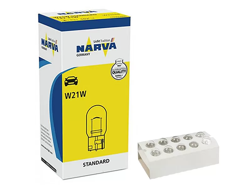 Крушки NARVA W21W 12V 21W 10бр 17632 Крушки NARVA W21W 12V 21W 10бр