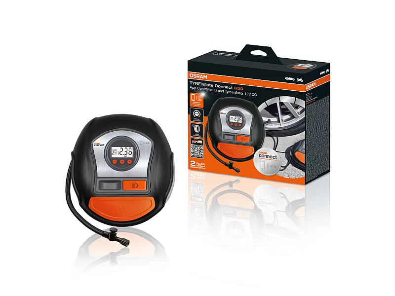 Дигитален компресор за гуми OSRAM TYREinflate Connect 650 OTIC650 Дигитален компресор за гуми OSRAM TYREinflate Connect 650 OTIC650