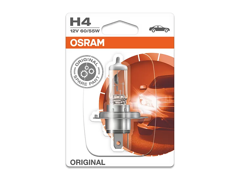 Крушка OSRAM 12V H4 60/55 W ORIGINAL 1бр. блистер 64193-01B Крушка OSRAM 12V H4 60/55 W ORIGINAL 1бр. блистер