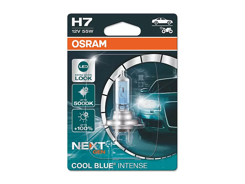Крушка OSRAM 12V H7 55 W COOL BLUE INTENSE NextGen 1бр. блистер 64210CBN-01B Крушка OSRAM 12V H7 55 W COOL BLUE INTENSE NextGen 1бр. блистер