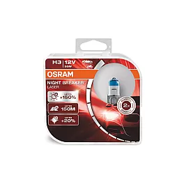 Крушки OSRAM 12V H3 55 W NIGHT BREAKER LASER +150% 2бр.