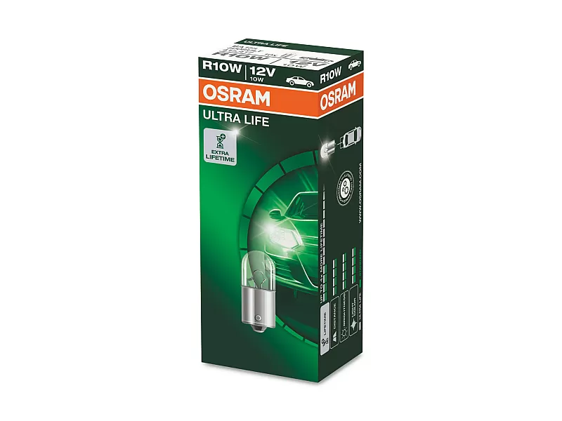 Крушки OSRAM 12V R10W ULTRA LIFE 10 бр. 5008ULT Крушки OSRAM 12V R10W ULTRA LIFE 10 бр.