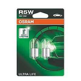 Крушки OSRAM 12V R5W ULTRA LIFE 2 бр. блистер