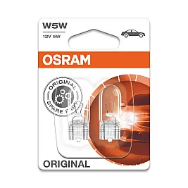 Крушки OSRAM 12V W5W ORIGINAL 2 бр. блистер