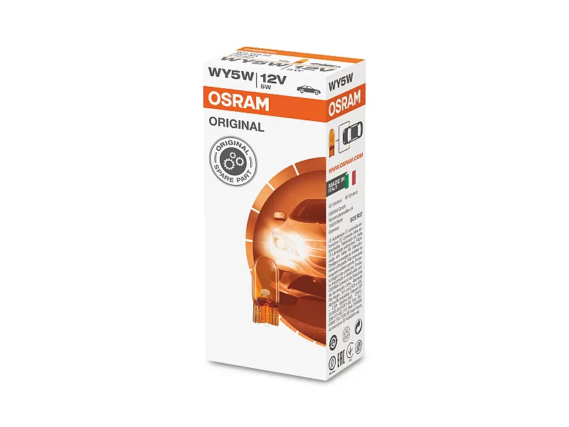 Крушки OSRAM 12V WY5W ORIGINAL 10 бр. 2827NA Крушки OSRAM 12V WY5W ORIGINAL 10 бр.