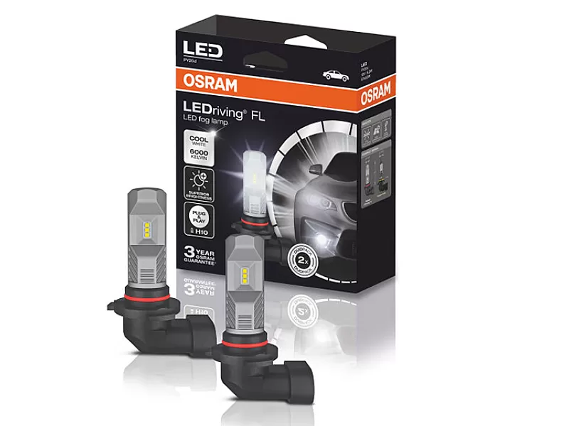 Крушки OSRAM LEDRIVING FL H10 12V, 8,2W 2бр. 9745CW Крушки OSRAM LEDRIVING FL H10 12V, 8,2W 2бр.