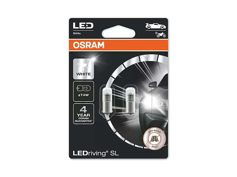 Крушки OSRAM LEDRIVING SL T4W, 12V, 0,8W 2бр. 3850WW-02B Крушки OSRAM LEDRIVING SL T4W, 12V, 0,8W 2бр.