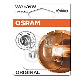 КРУШКИ OSRAM 12V W21/5W ORIGINAL 2бр. БЛИСТЕР