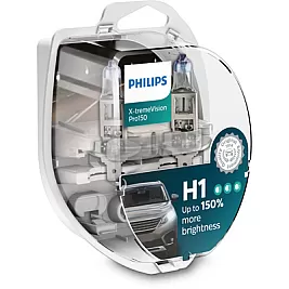 Крушки PHILIPS X-tremeVision Pro150 H1, 12V, 55W 2бр.