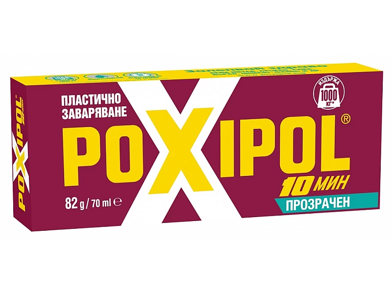 Двукомпонентно Лепило Poxipol - Прозразен 70ml  Двукомпонентно Лепило Poxipol - Прозразен 70ml