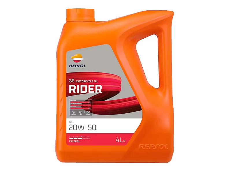 Масло REPSOL MOTO RIDER 4T 20W-50 4L Масло REPSOL MOTO RIDER 4T 20W-50 4L