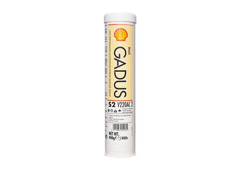 Универсална литиевo-калциева грес SHELL GADUS S2 V220AC 2 0.4 KG Универсална литиевo-калциева грес SHELL GADUS S2 V220AC 2 0.4 KG