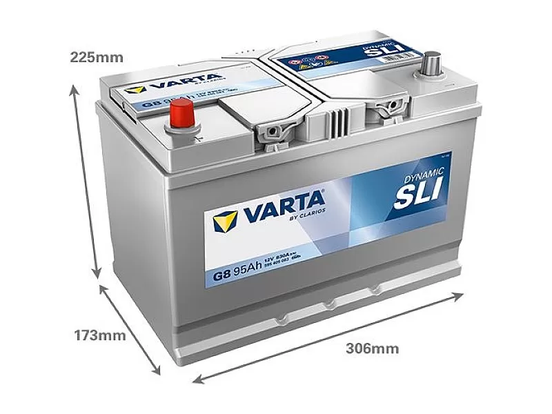 Акумулатор Varta Blue Dynamic ASIA 12V 95AH 830A G8 Л+