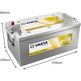 Акумулатор Varta Promotive AGM 12V 210AH 1200A A1 Л+