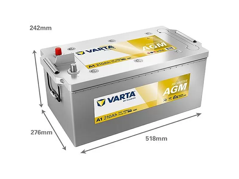 Акумулатор Varta Promotive AGM 12V 210AH 1200A A1 Л+