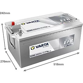 Акумулатор Varta Promotive EFB 12V 240AH 1250A C40 Л+