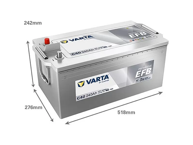 Акумулатор Varta Promotive EFB 12V 240AH 1250A C40 Л+