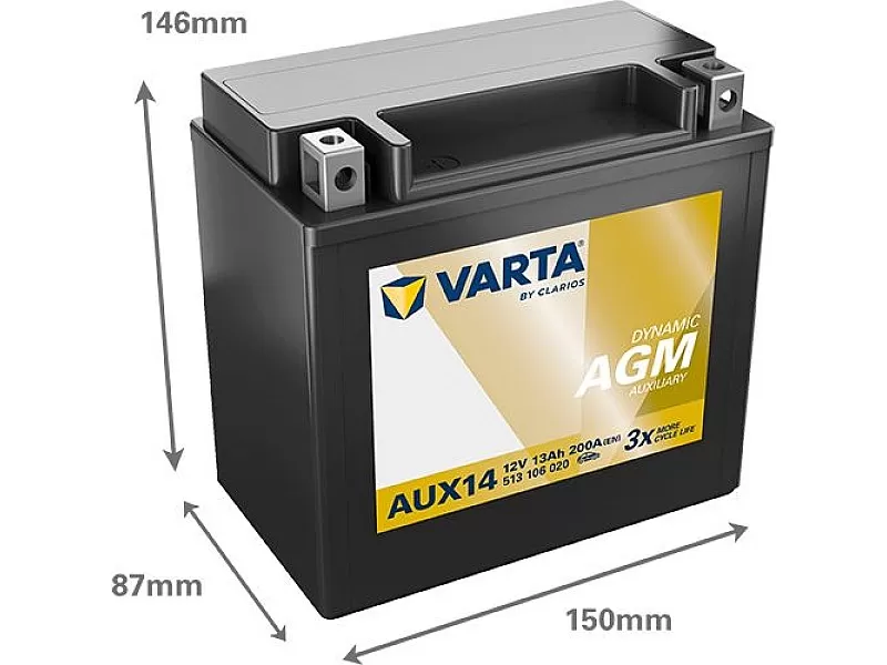 Акумулатор Varta Silver Auxilliary 12V 13AH 200A AUX14 Д+