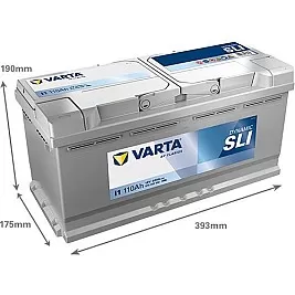 Акумулатор Varta Dynamic SLI 12V 110AH 920A I1 Д+ Акумулатор Varta Dynamic SLI 12V 110AH 920A I1 Д+