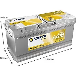 Акумулатор VARTA DYNAMIC AGM H15 105AH 950A R+