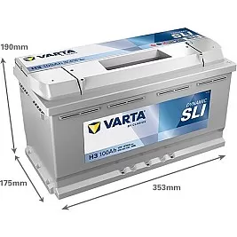 Акумулатор VARTA DYNAMIC SLI H3 100AH 830A R+