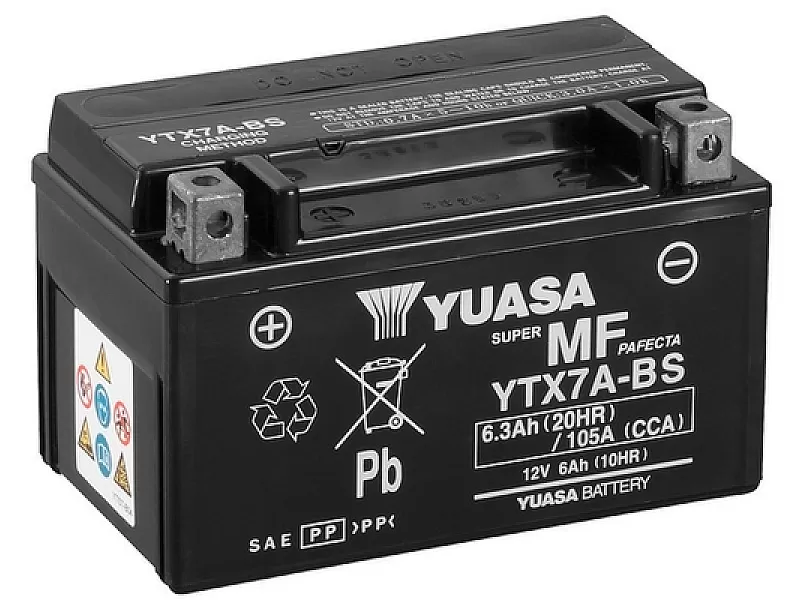 Акумулатор YUASA moto YTX7A 12V 6Ah 105A