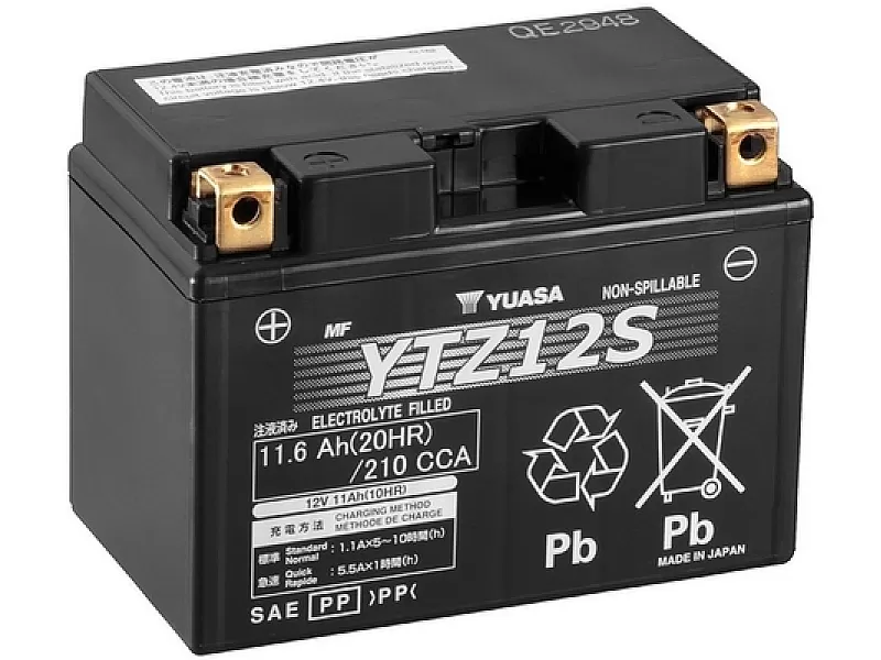Акумулатор YUASA moto YTZ12S 12V 11Ah 210A